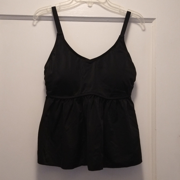 new without tags size S/M black High Waisted Peplum Tankini - Picture 1 of 12